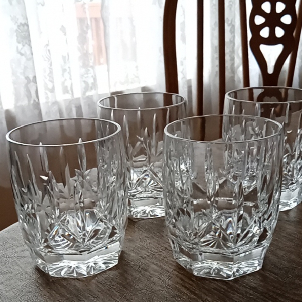 Waterford Crystal Clear Glass Tumblers Set